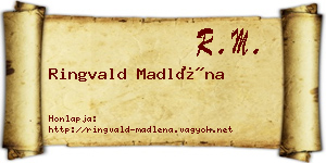 Ringvald Madléna névjegykártya